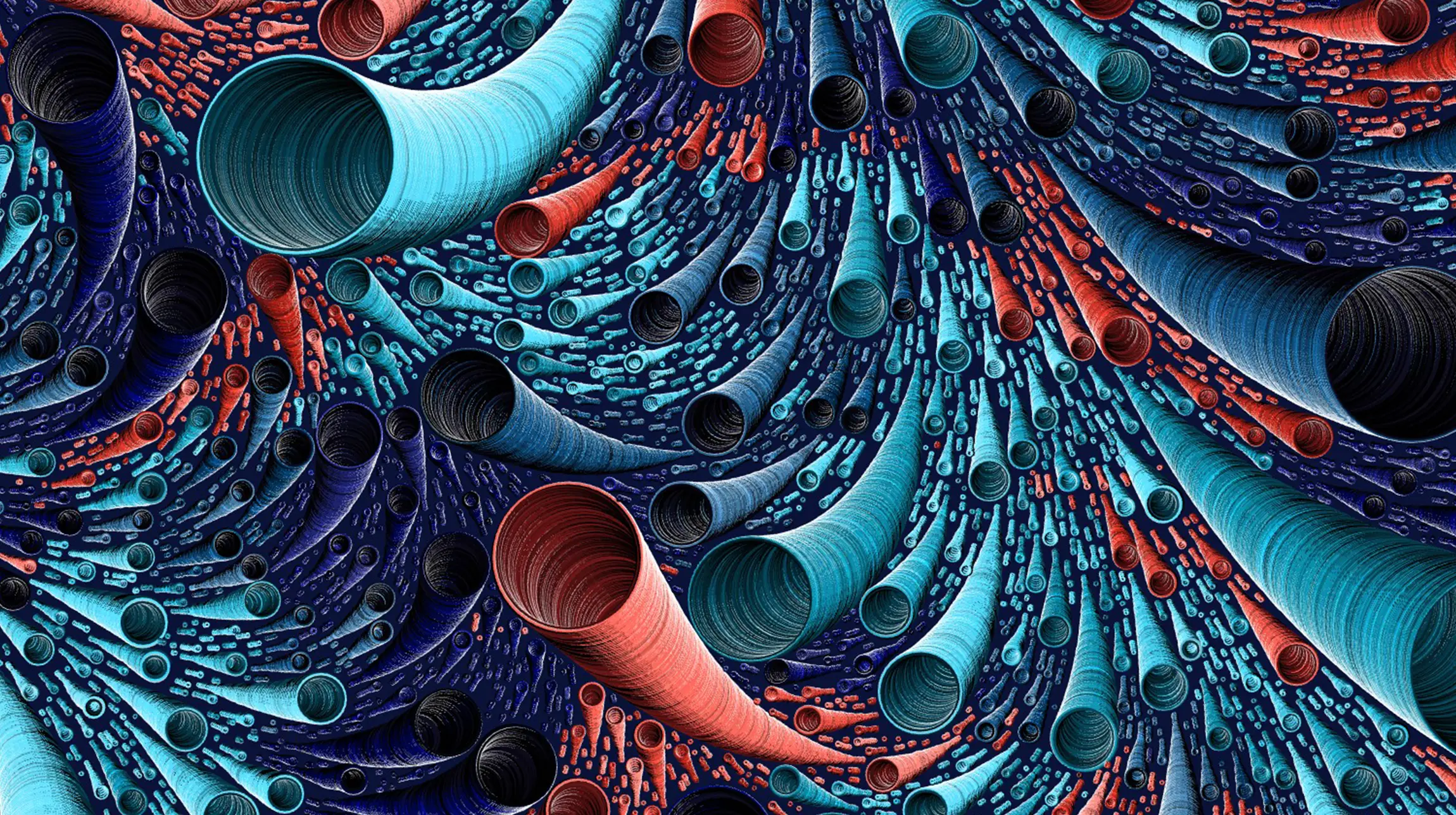 Poster for the Let It Flow exhibition.